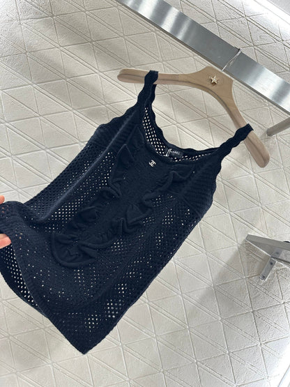 C 2025 new product Hollow knitted vest
