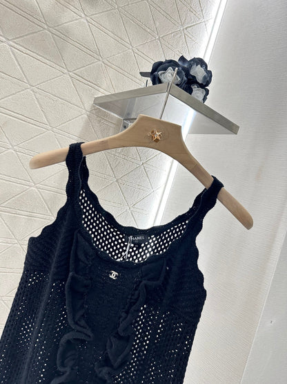 C 2025 new product Hollow knitted vest