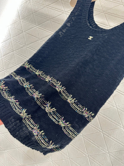 C 2025 new product Embroidered knitted vest