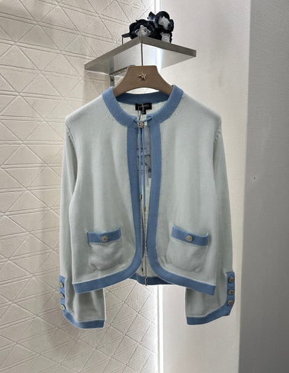 C 2025 new products Knitted cardigan（RED,BLACK,BLUE,LIGHT BLUE,PINK）