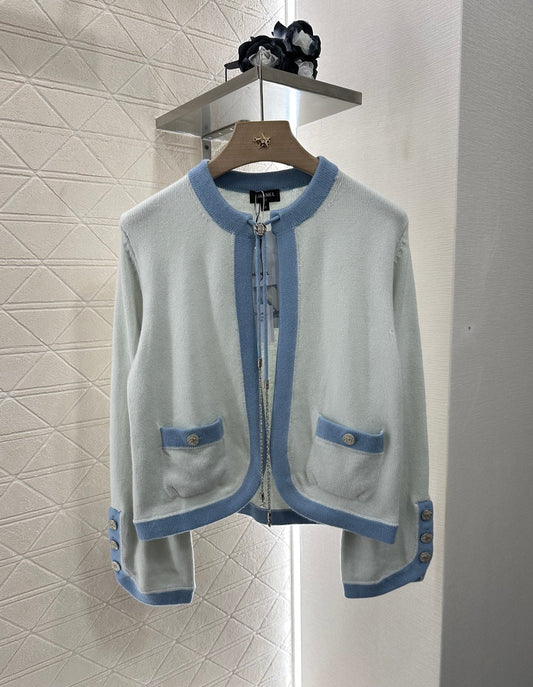 C 2025 new products Knitted cardigan（RED,BLACK,BLUE,LIGHT BLUE,PINK）