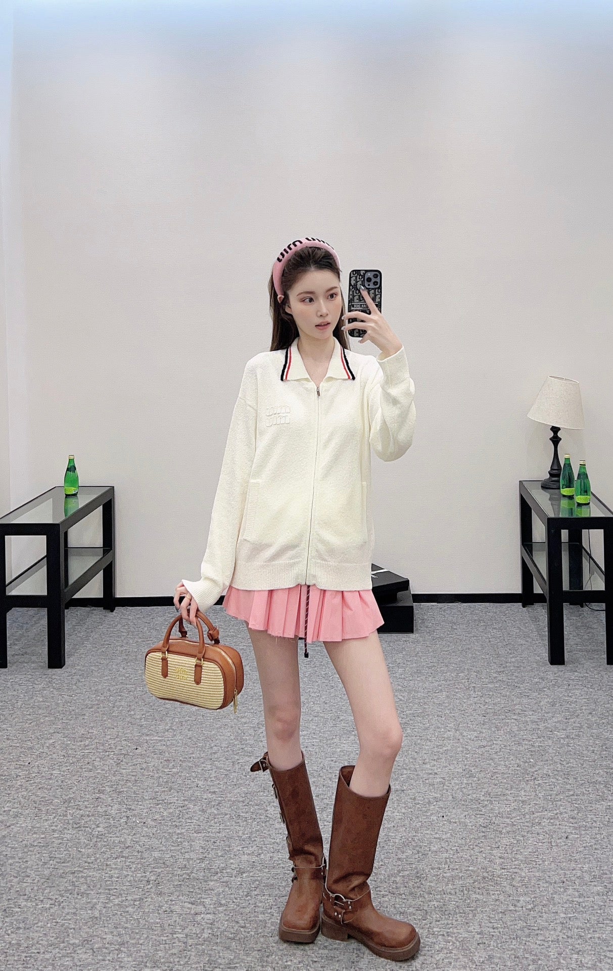 M 2025 new product Zipper knitted cardigan