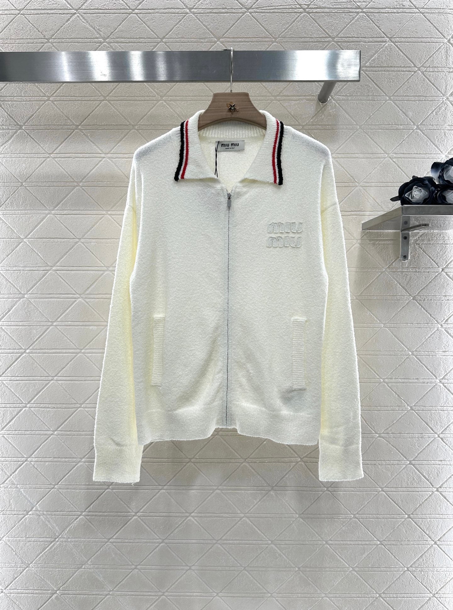 M 2025 new product Zipper knitted cardigan