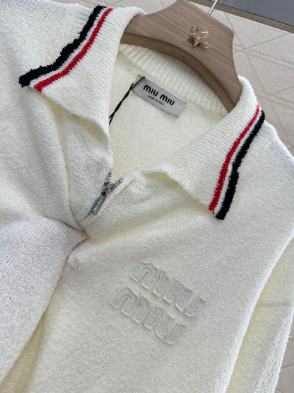 M 2025 new product Zipper knitted cardigan