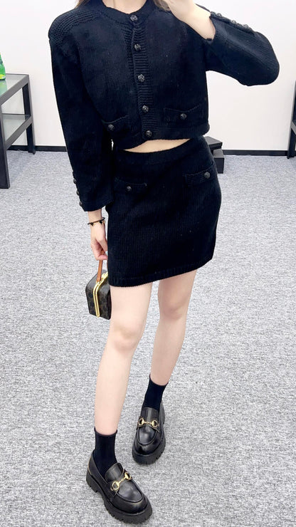 C 2025 new products Cardigan and skirt set