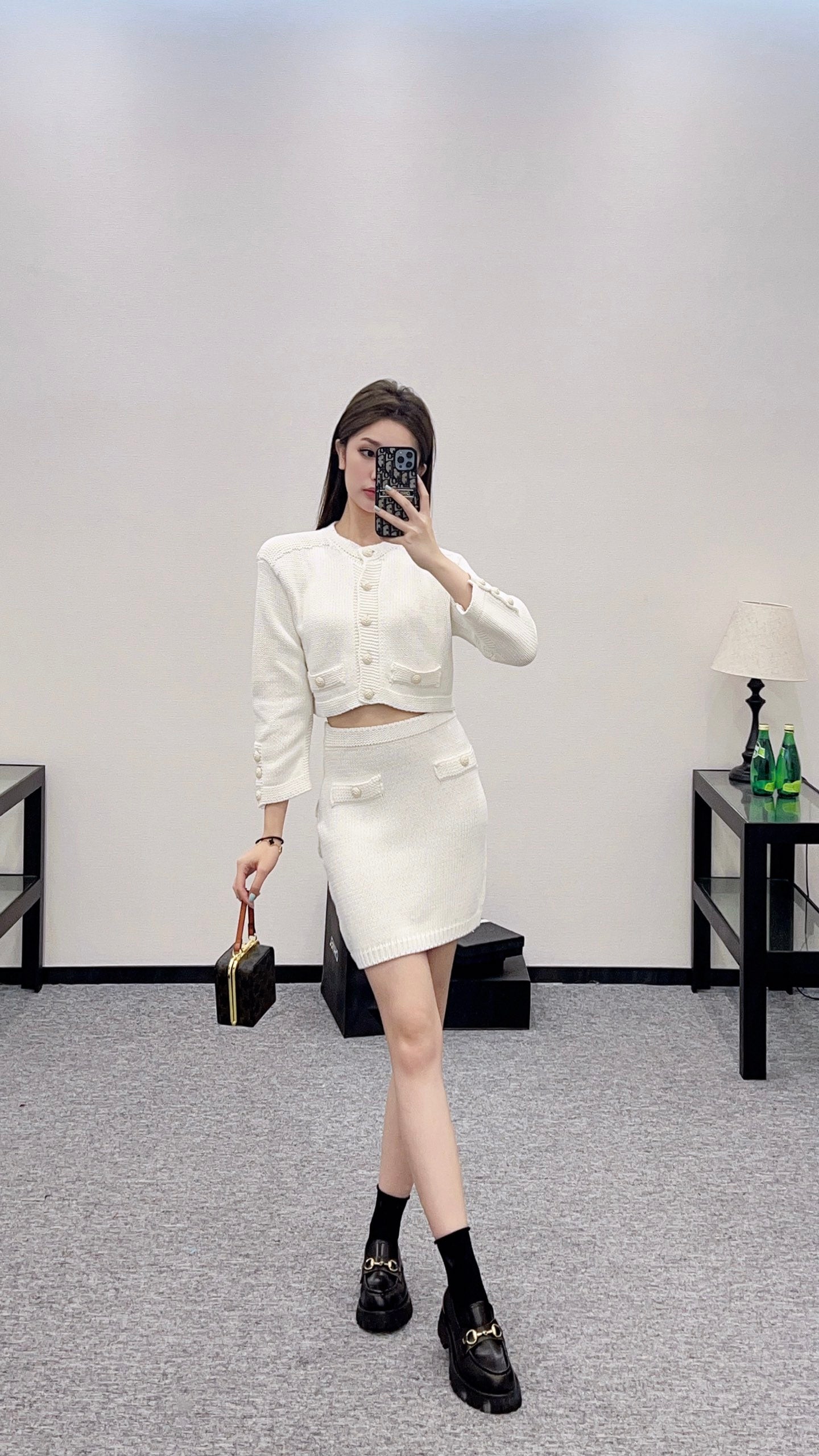 C 2025 new products Cardigan and skirt set