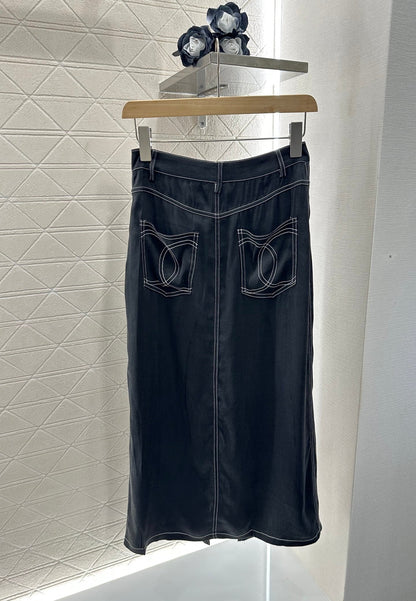 C 2025 new product Vest slit long skirt suit