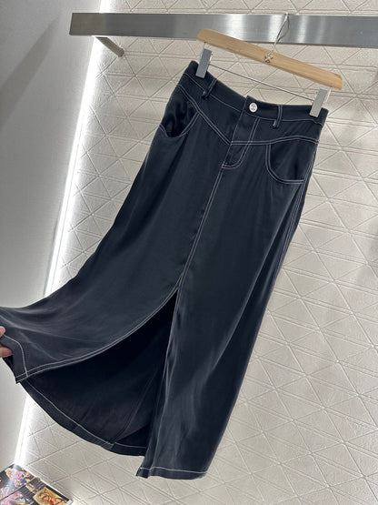 C 2025 new product Vest slit long skirt suit