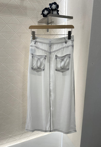 C 2025 new product Vest slit long skirt suit