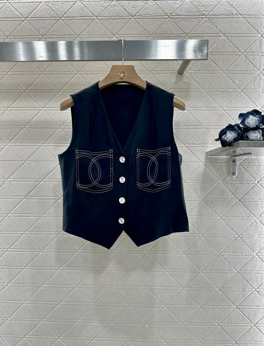 C 2025 new product Double C vest shorts set