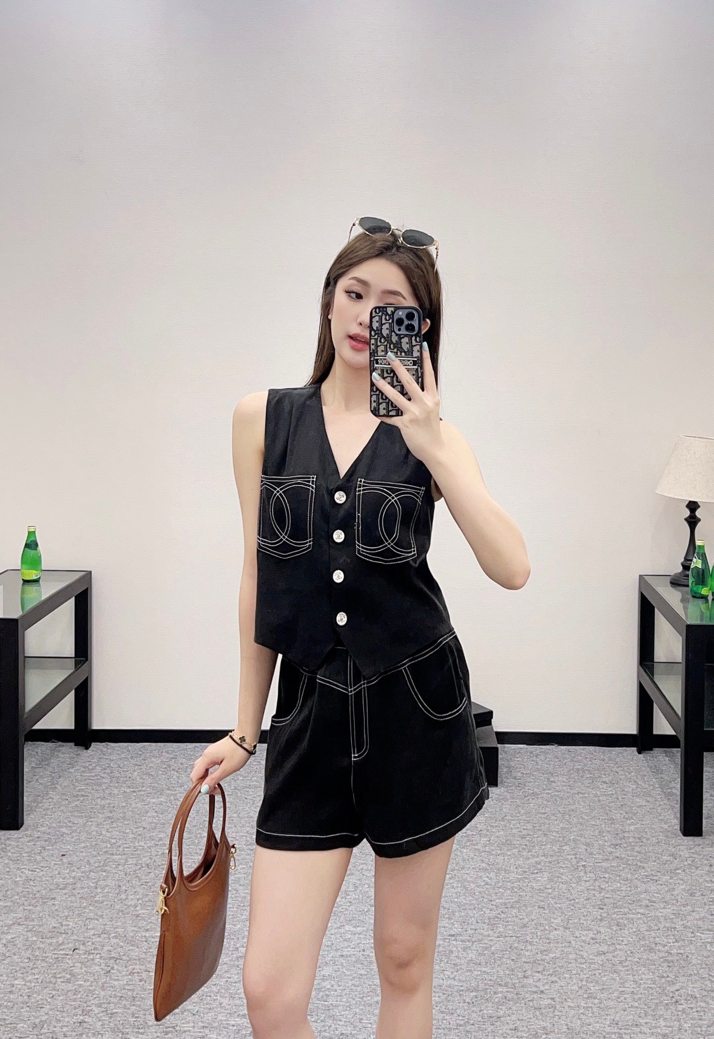 C 2025 new product Double C vest shorts set