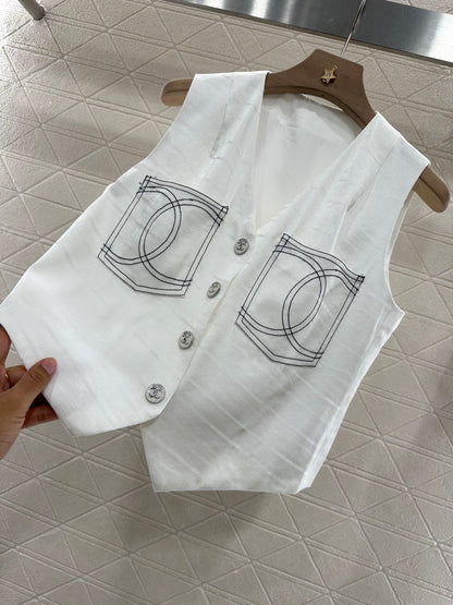 C 2025 new product Double C vest shorts set