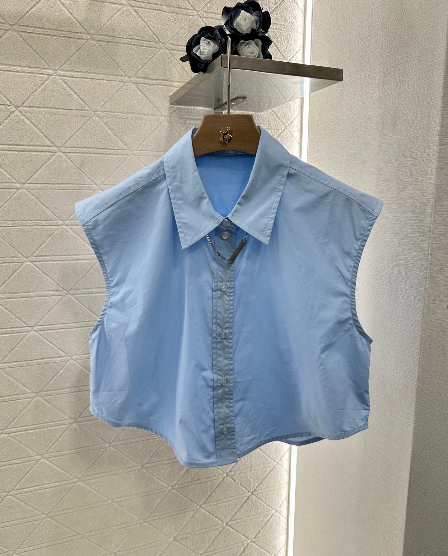 AL 2025 new product Sleeveless shirt and shorts set