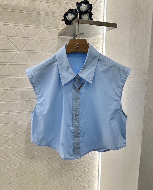 AL 2025 new product Sleeveless shirt and shorts set