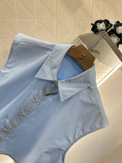 AL 2025 new product Sleeveless shirt and shorts set
