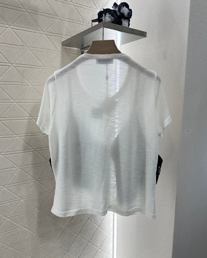 LO 2025 new product Printed knitted top