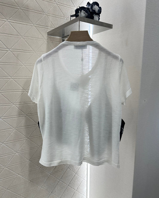 LO 2025 new product Printed knitted top