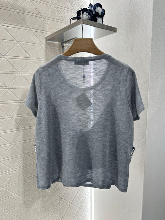 LO 2025 new product Printed knitted top