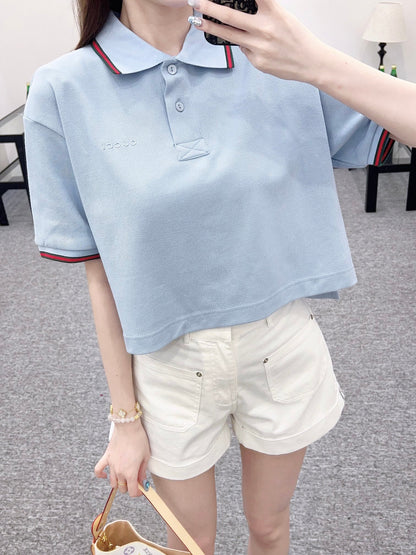 G 2025 new product Short 𝑝𝑜𝑙𝑜 top