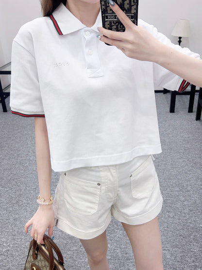 G 2025 new product Short 𝑝𝑜𝑙𝑜 top