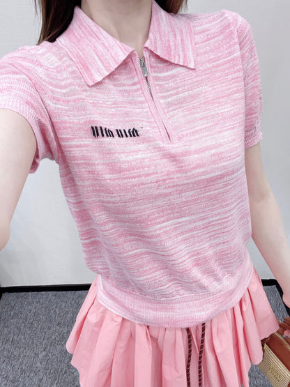 M 2025 new products Knitted short sleeves
