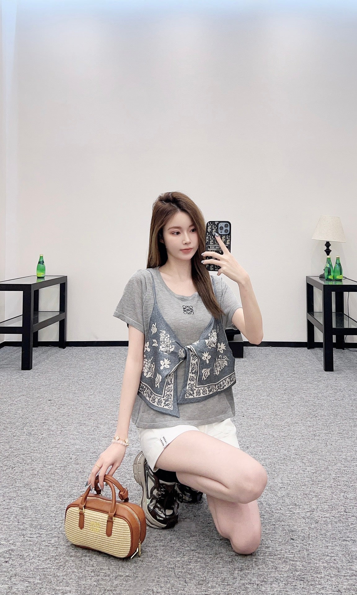 LO 2025 new product Printed knitted top