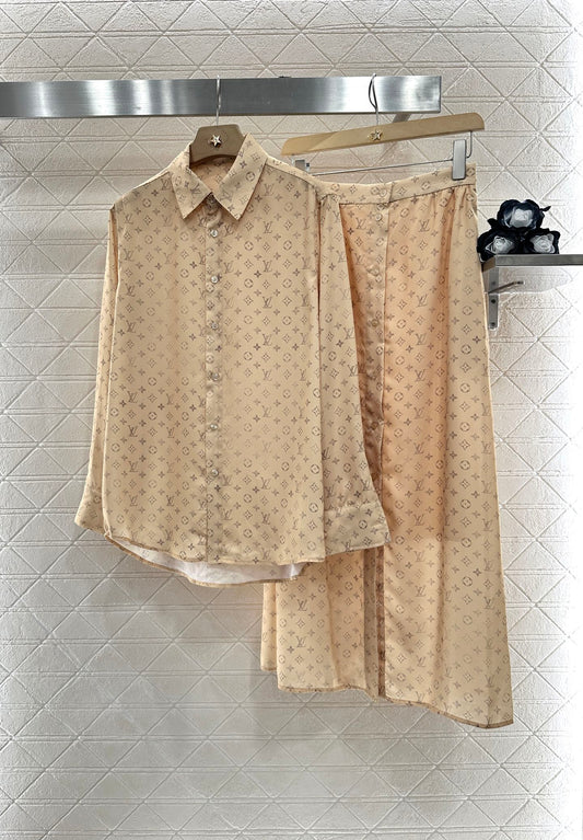 L 2025 new products Shirt and skirt suit