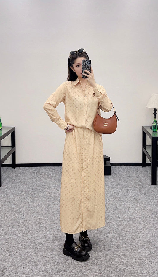 L 2025 new products Shirt and skirt suit