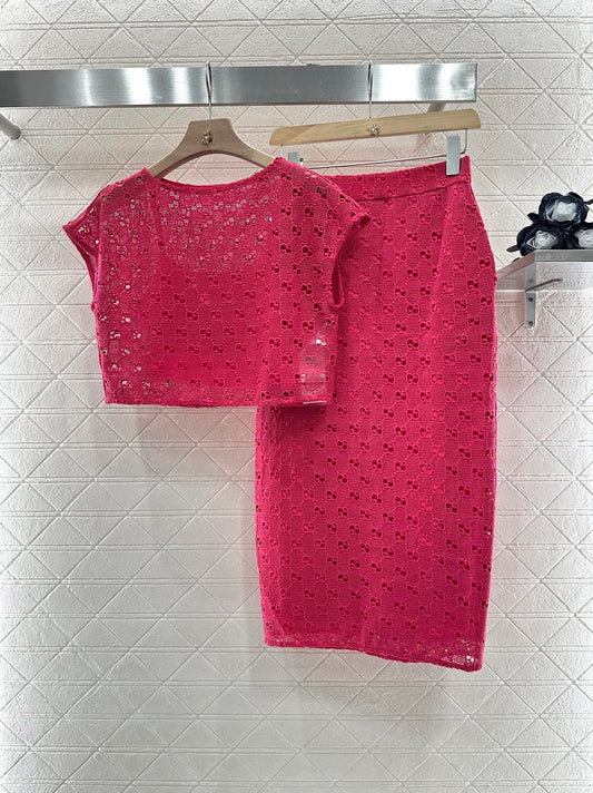 G 2025 new product Embroidered silk suit