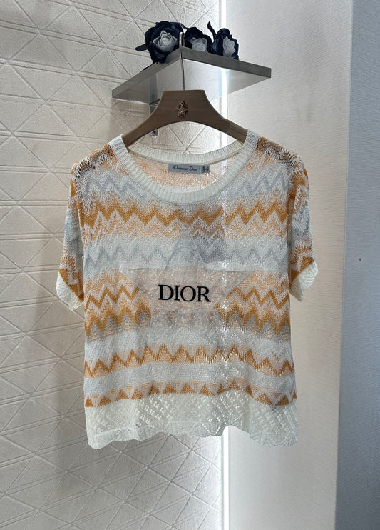 D 2025 new products Embroidered knitted top