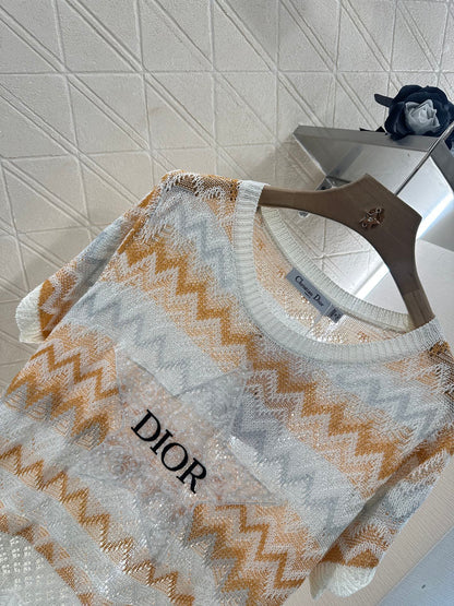 D 2025 new products Embroidered knitted top