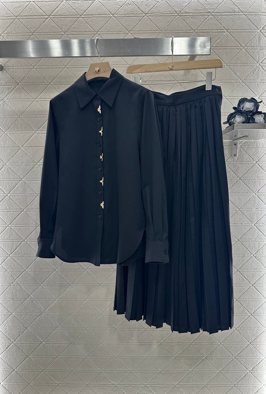 L  2025 new products Shirt and skirt suit