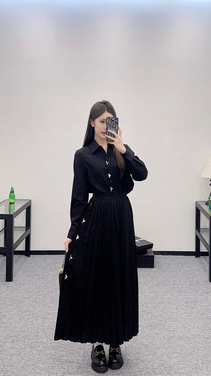 L  2025 new products Shirt and skirt suit