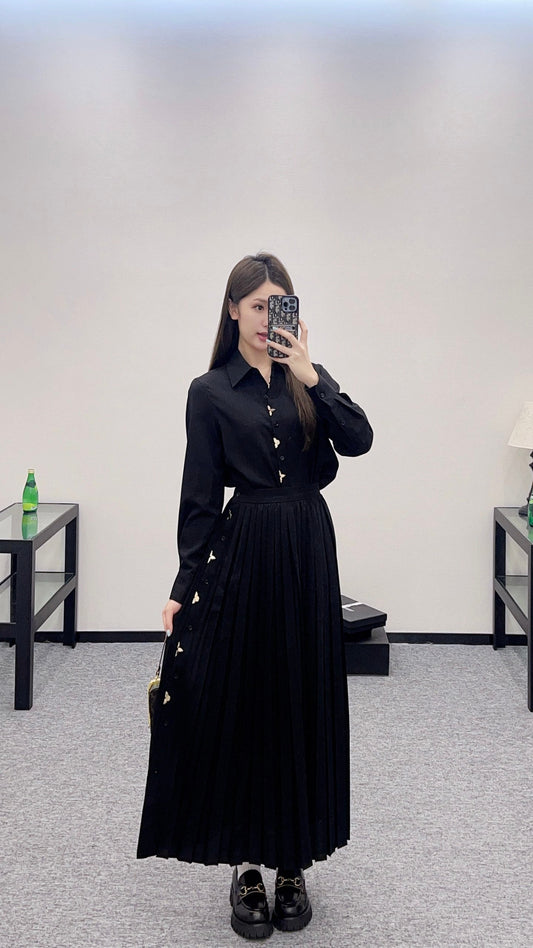 L  2025 new products Shirt and skirt suit