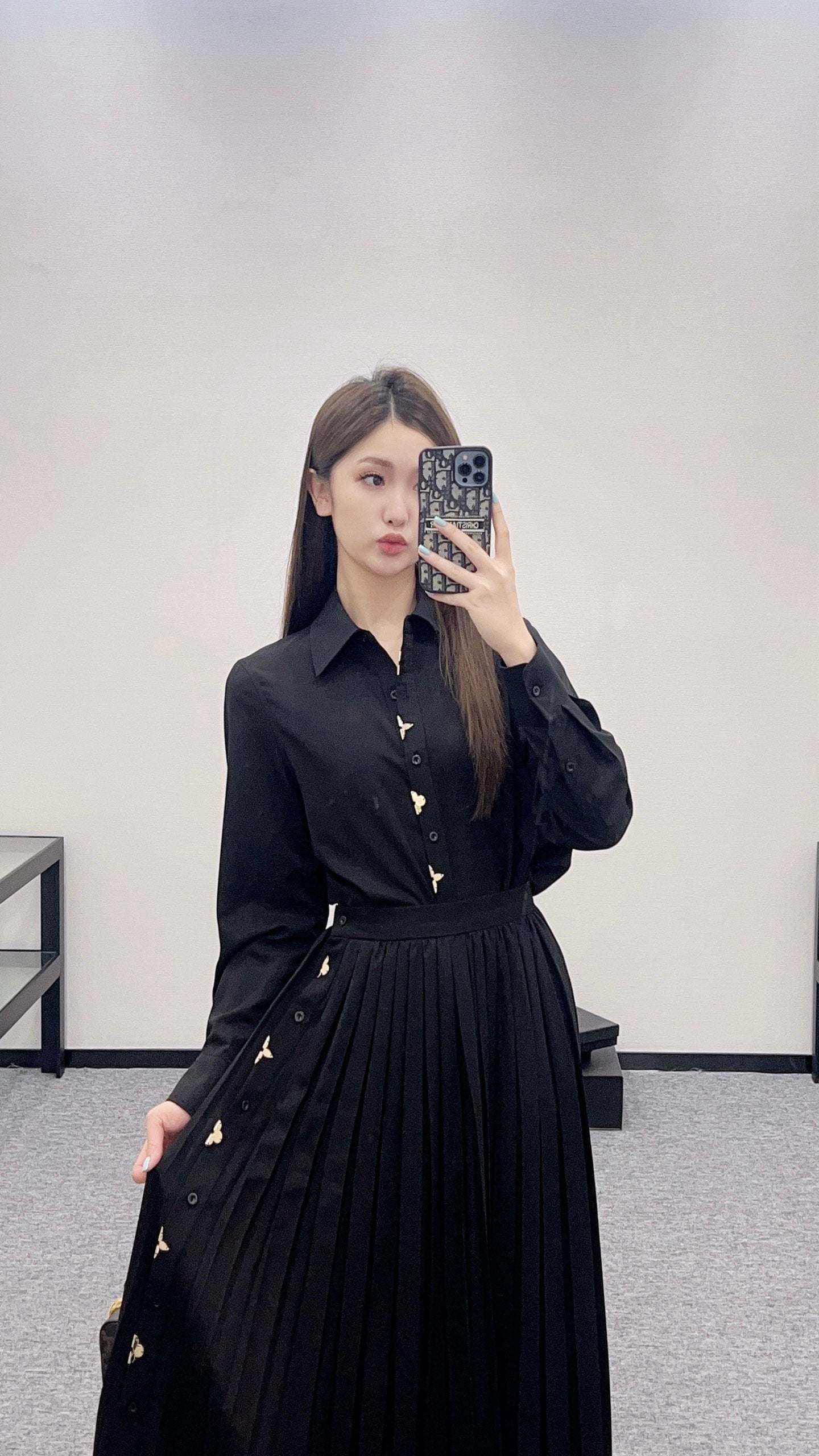 L  2025 new products Shirt and skirt suit