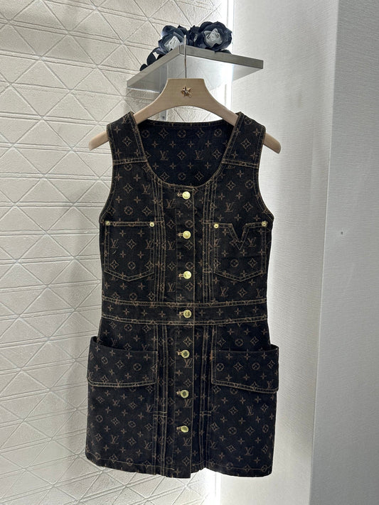 L 2025 new products Denim vest skirt