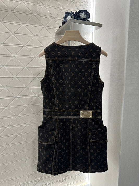 L 2025 new products Denim vest skirt