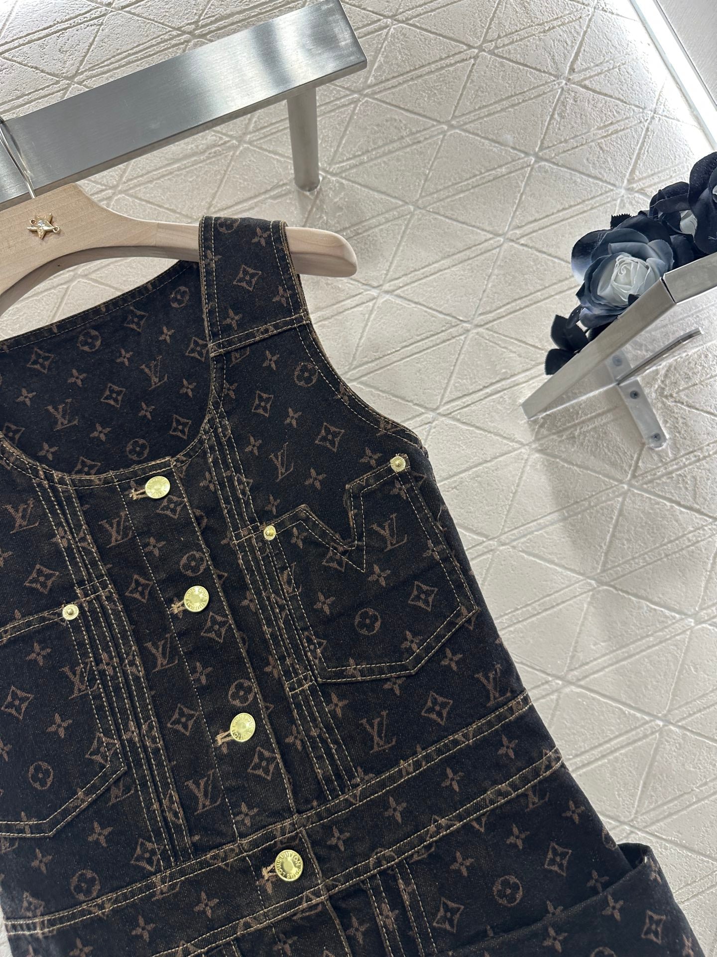 L 2025 new products Denim vest skirt