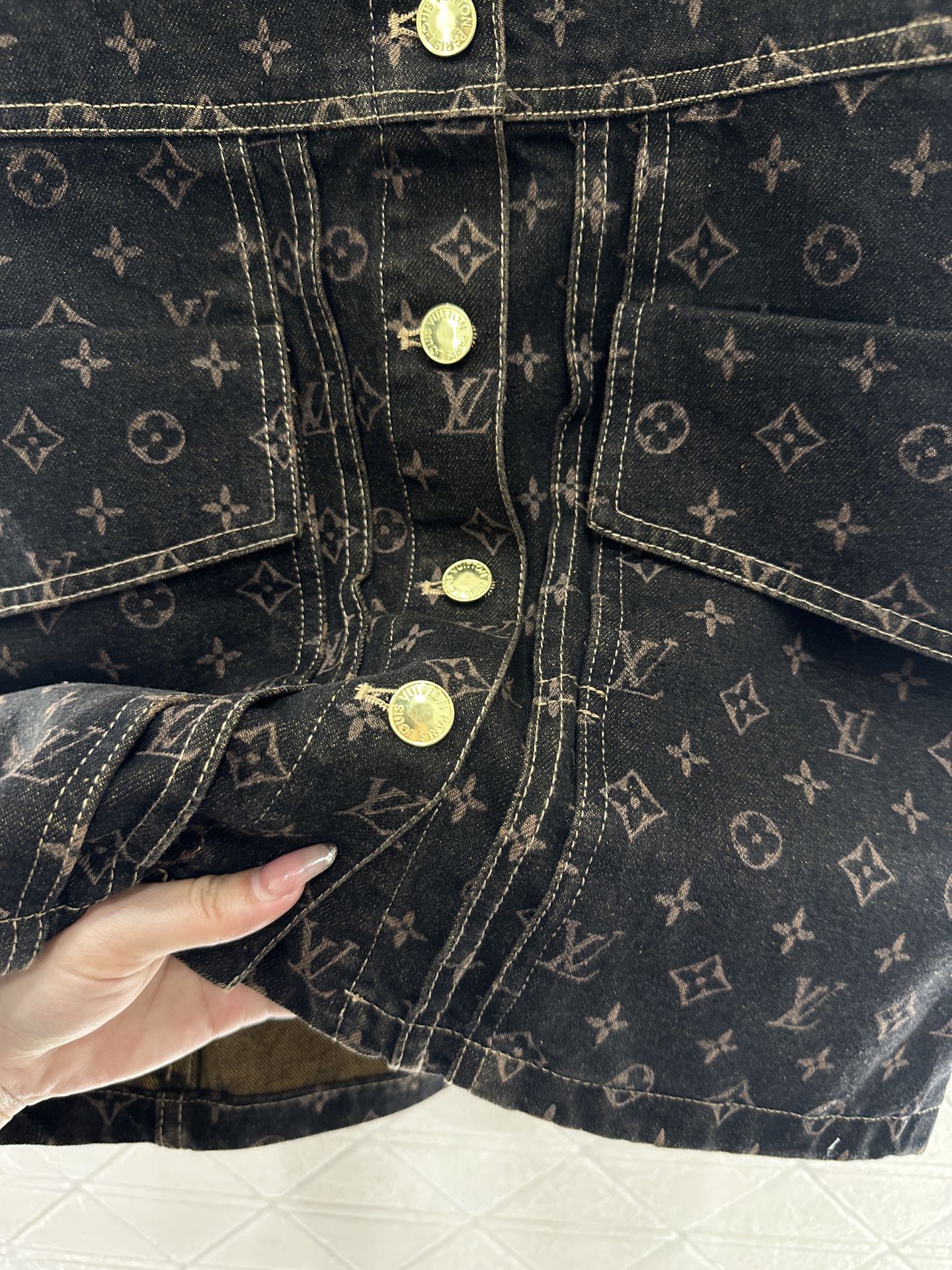 L 2025 new products Denim vest skirt