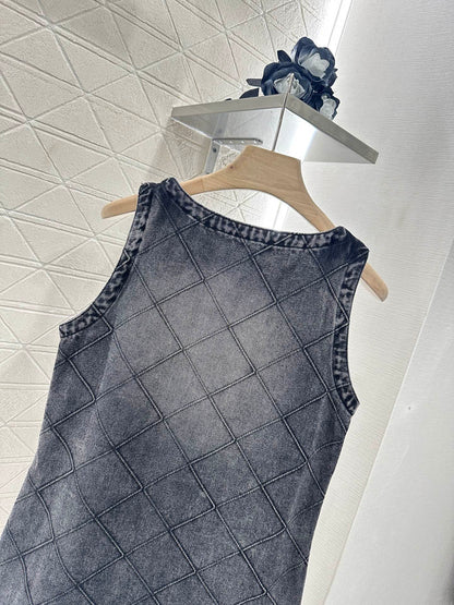 C 2025 neues Produkt Jeanswestenrock 
