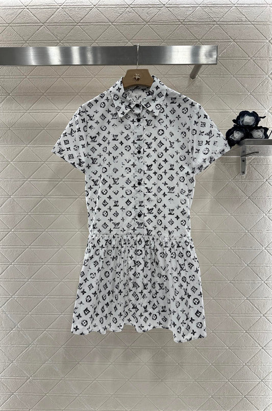 L 2025 new product Short-sleeved dress