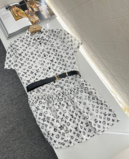 L 2025 new product Short-sleeved dress