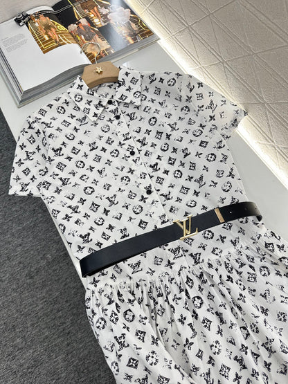 L 2025 new product Short-sleeved dress