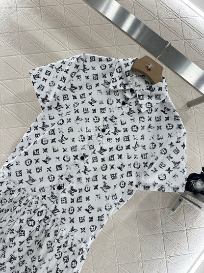 L 2025 new product Short-sleeved dress