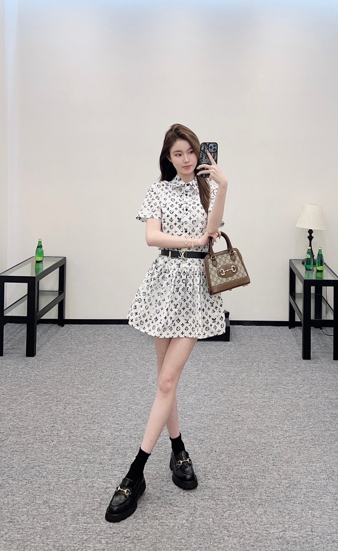 L 2025 new product Short-sleeved dress
