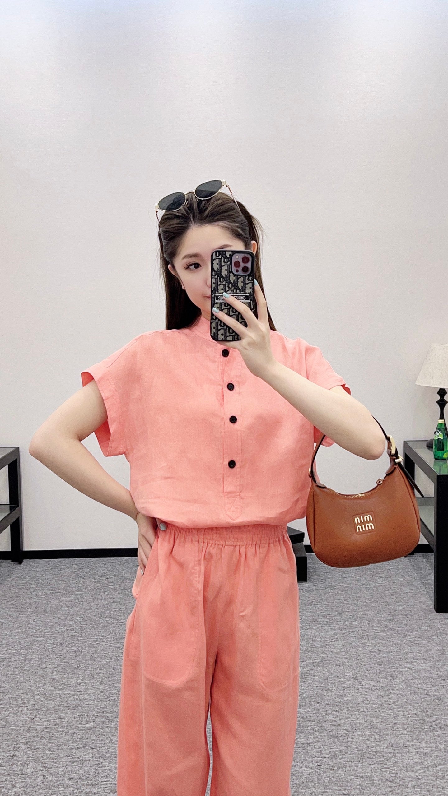 Lor 2025 new arrivals Harem pants suit