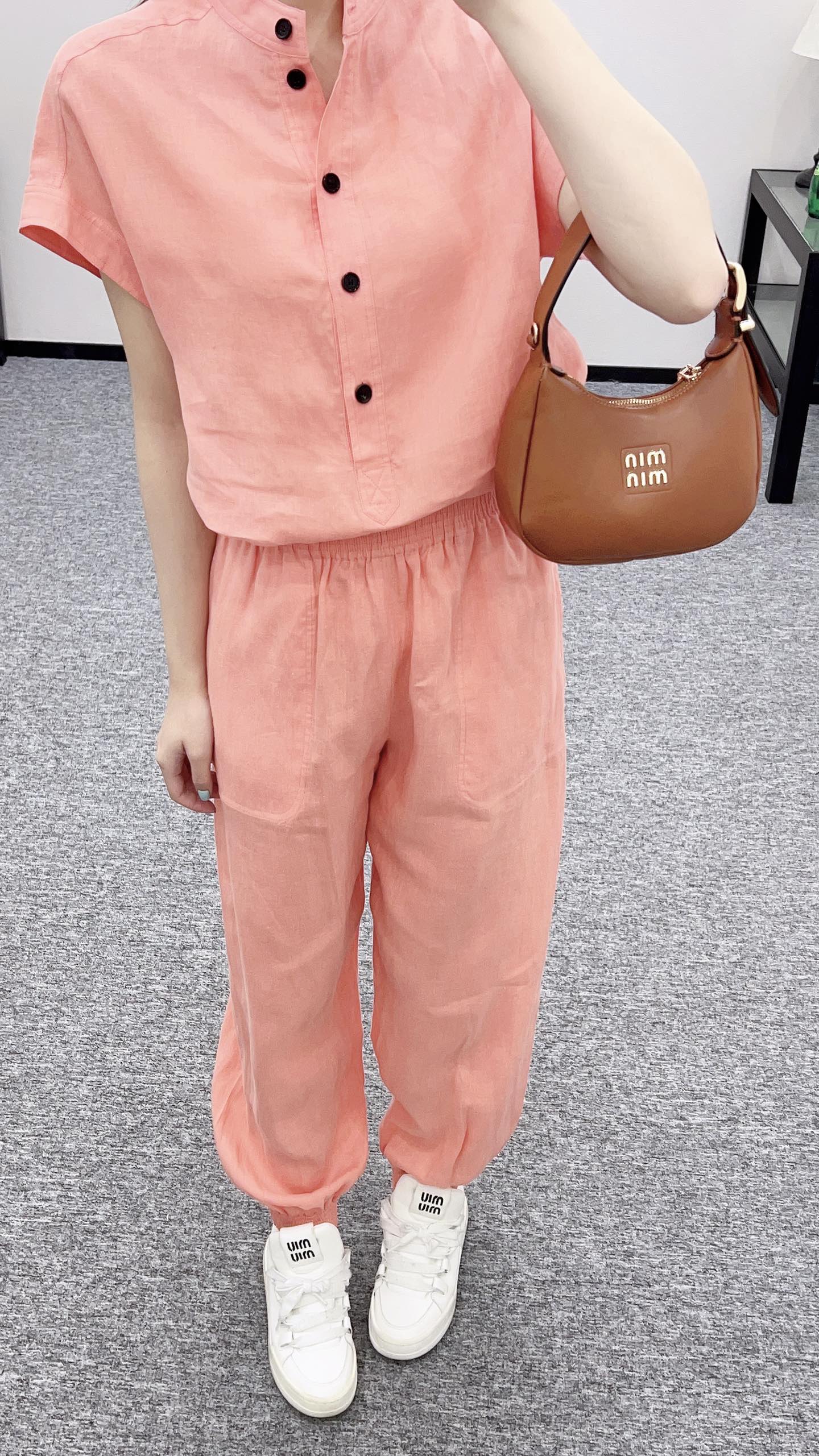 Lor 2025 new arrivals Harem pants suit