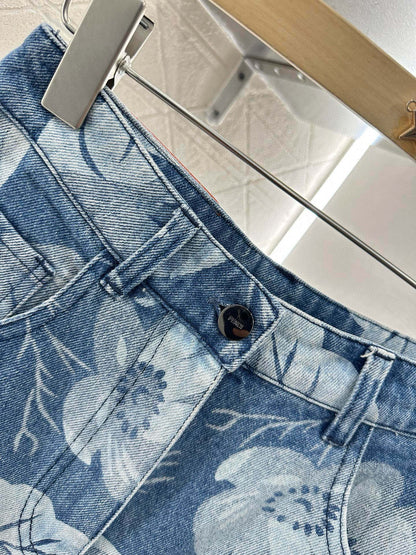 F 2025 new product Denim jacket and shorts set