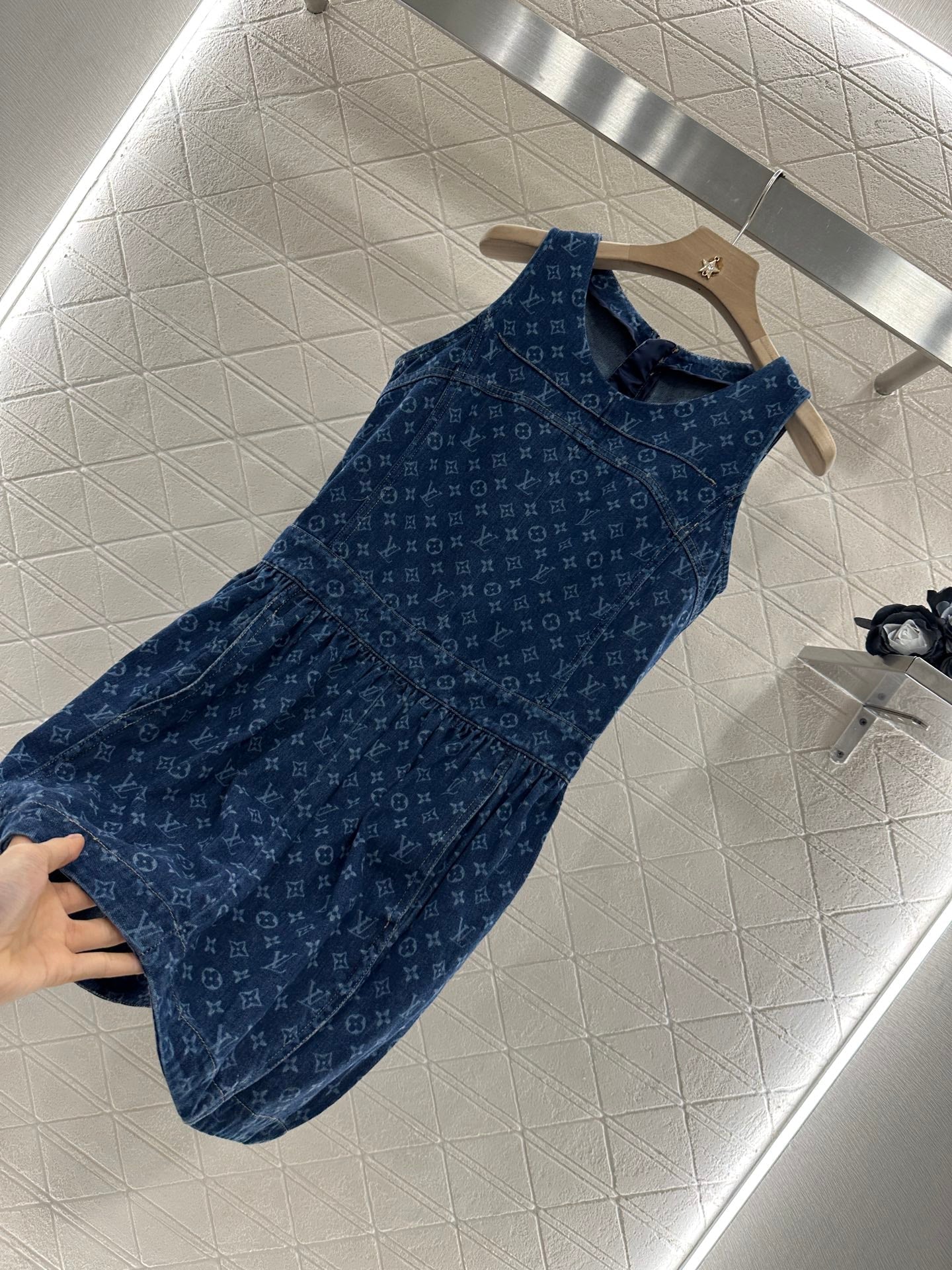 L 2025 new product Denim vest skirt