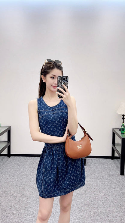 L 2025 new product Denim vest skirt